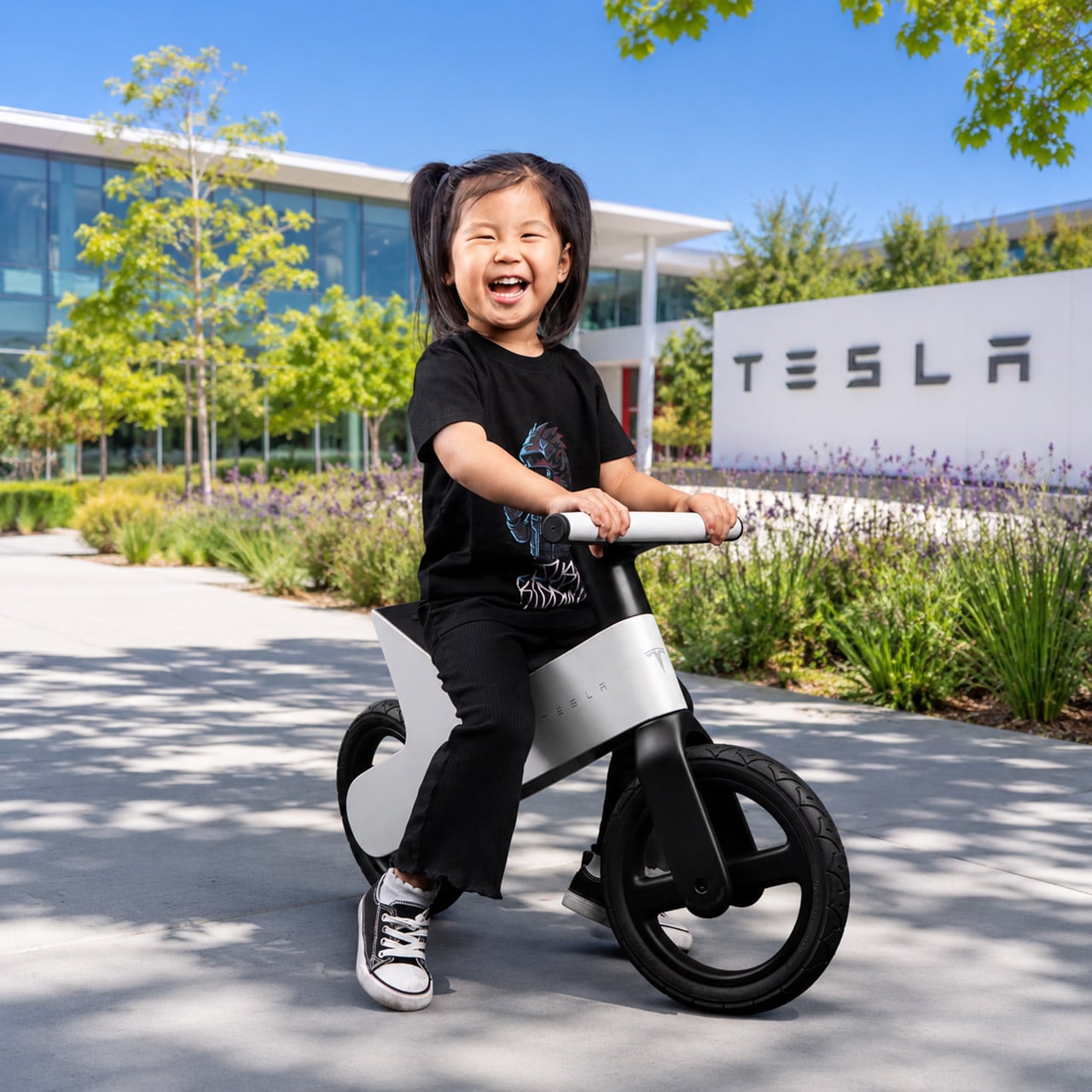 tesla balance bike