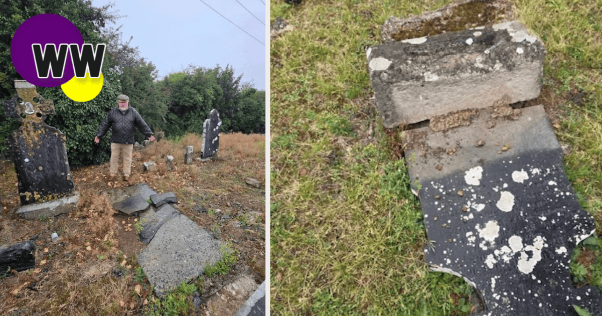 outrage after gravestones