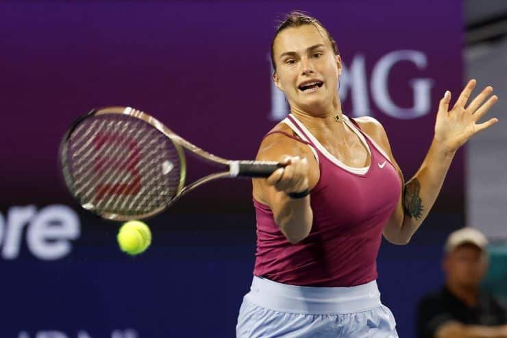 reacts aryna sabalenka