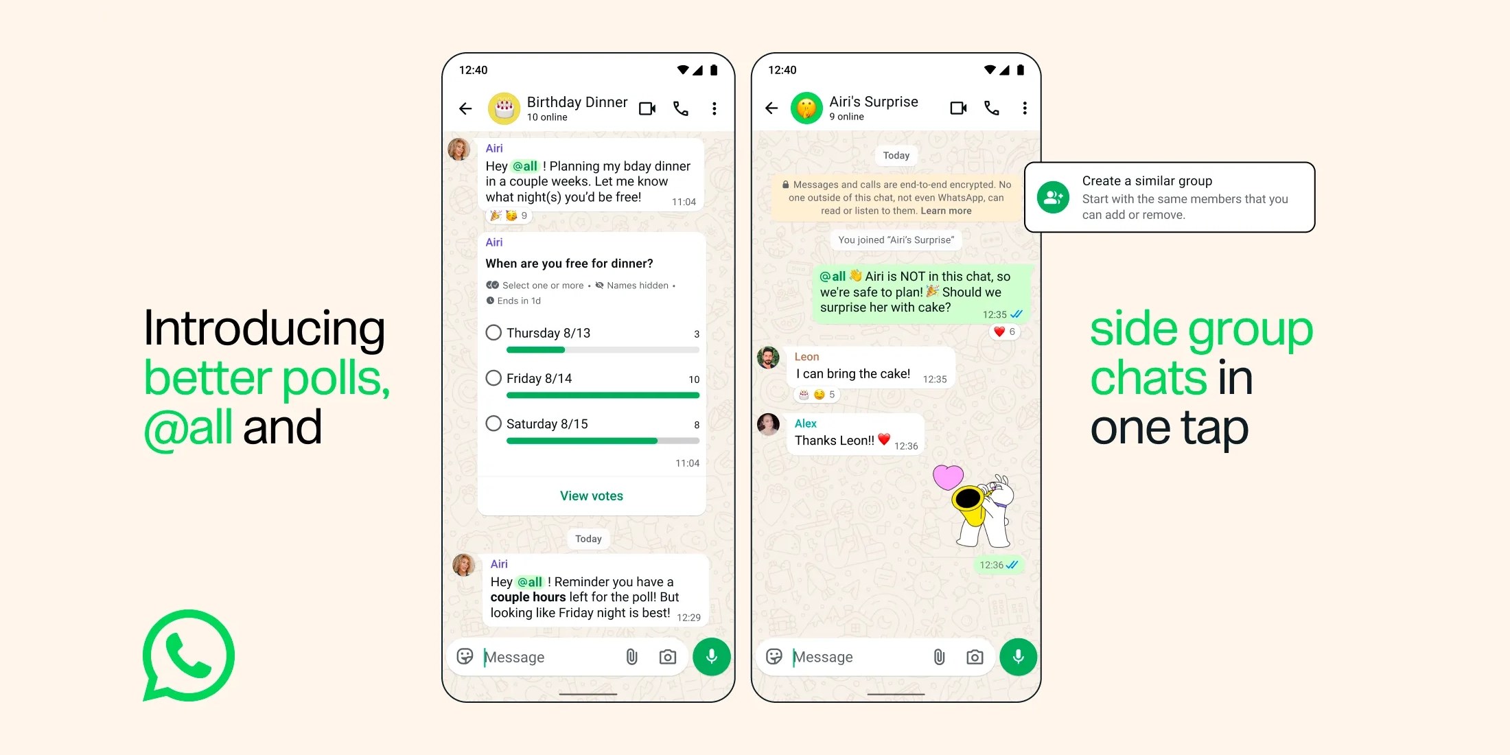 whatsapp updates group