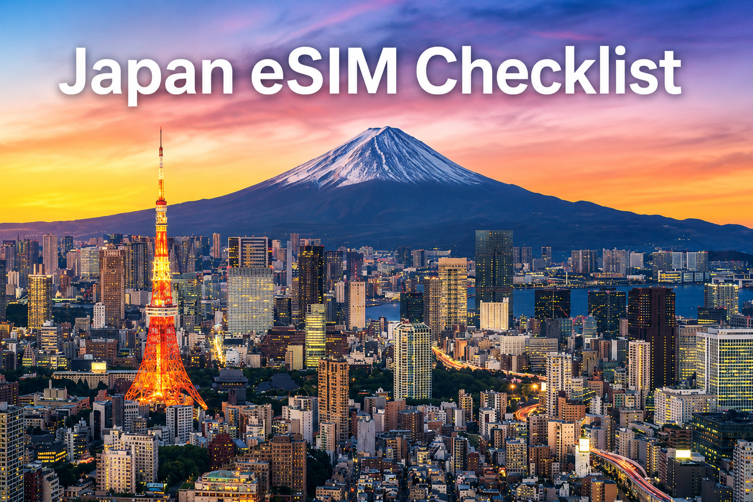 japan esim checklist