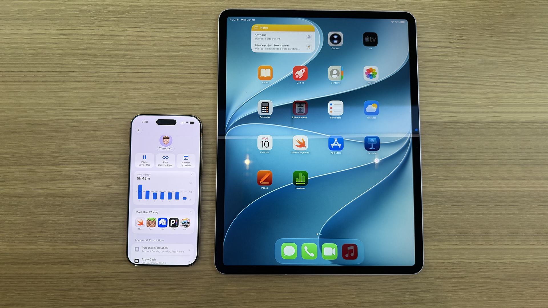 apples updated screen