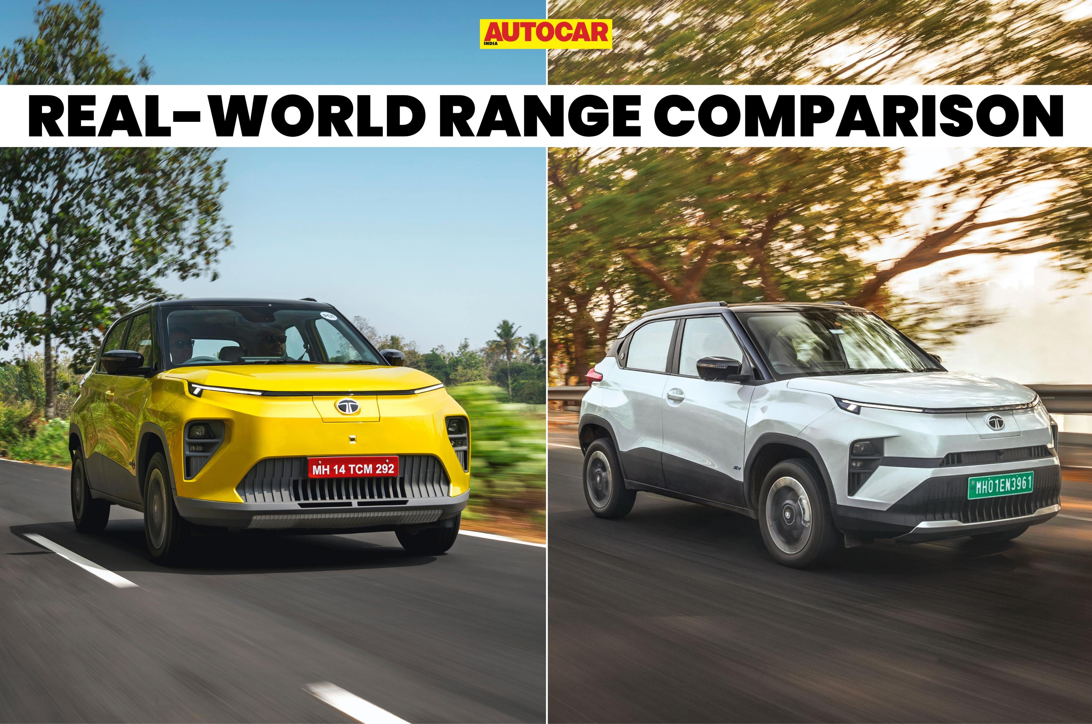 Tata Punch EV new vs old: Real-world range compared