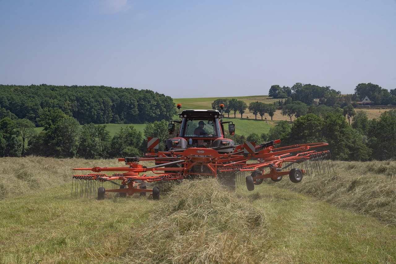 mounted twinrotor rake