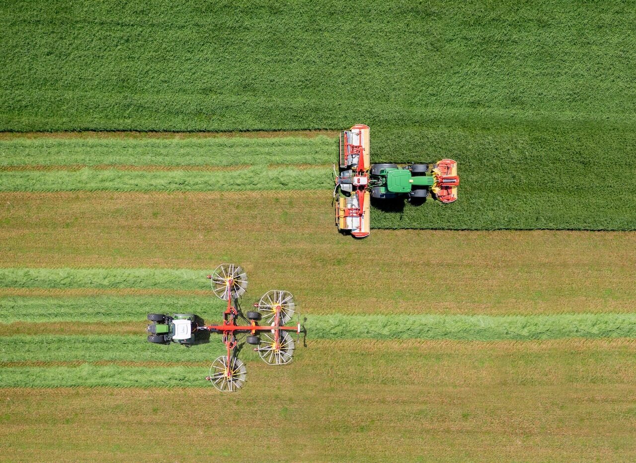automatic swathing mowers