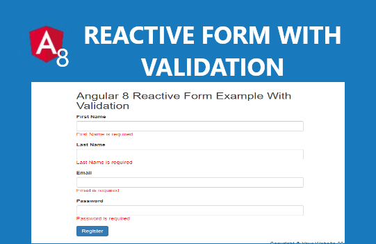 Angular 8 Reactive Forms Tutorial with Examples 7 angular reactive forms
