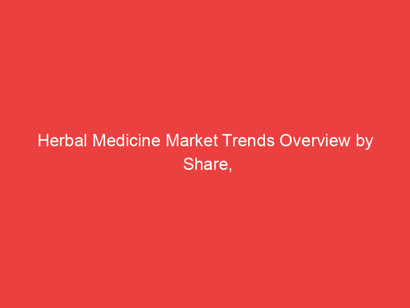 Herbal Medicine Market Trends Overview by Share, Size, Growth and Competitive landscape 2023 2032