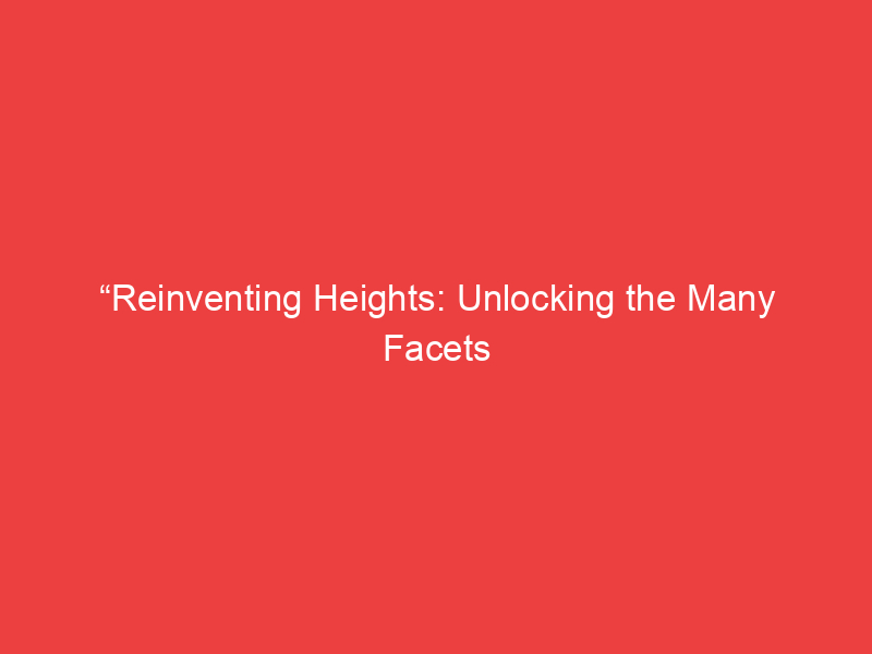 “Reinventing Heights: Unlocking the Many Facets of Residential Scaffolding”