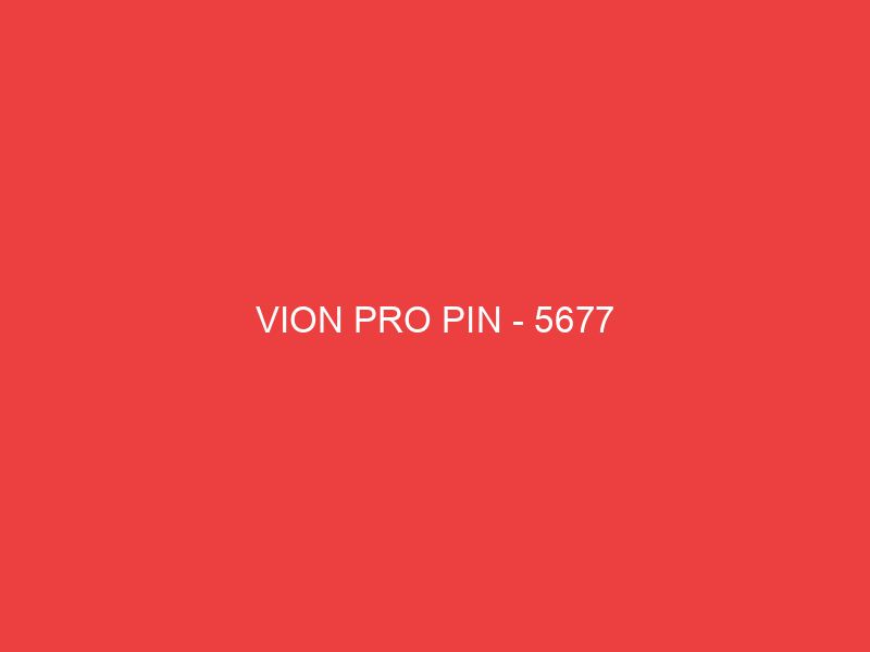 VION PRO PIN 5677