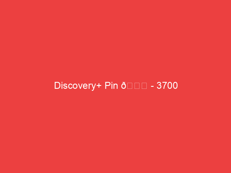 Discovery+ Pin 📌 3700