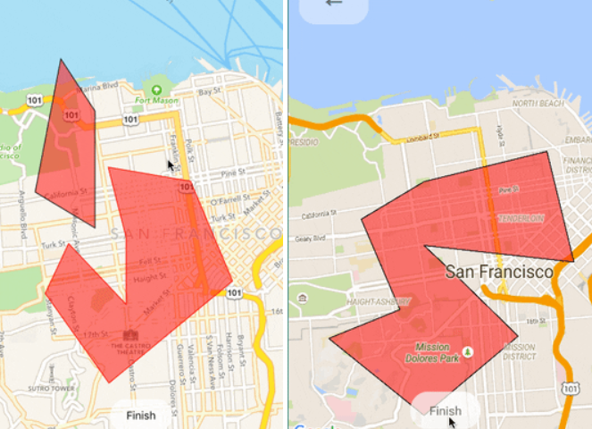 React native map draw a polygon on map press 2 React native map draw a polygon on map press