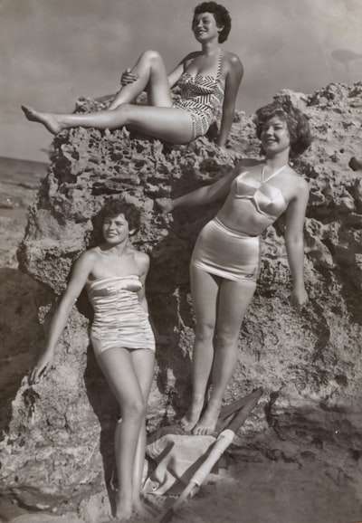 the old lady in bikini