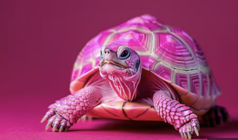 pink turtle