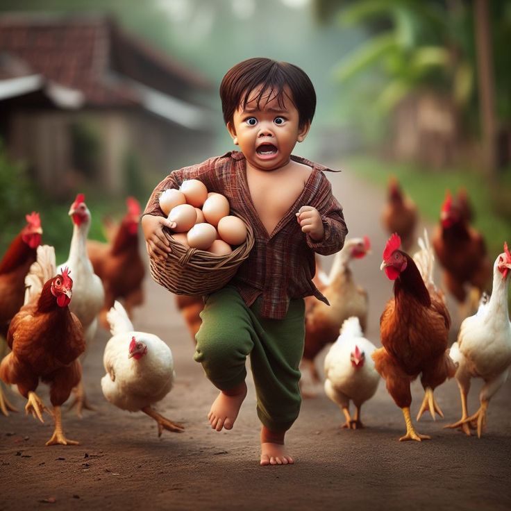 boys ѕtoɩe chickens