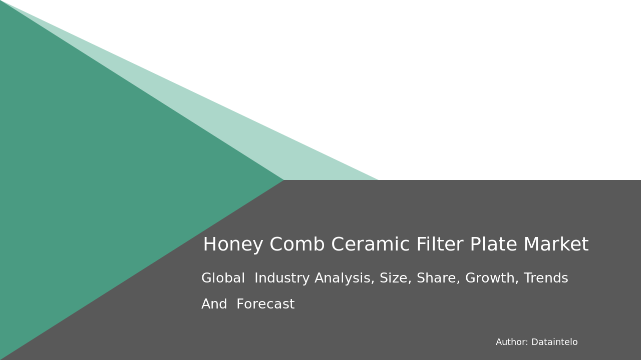 490110 Honey Comb Ceramic Filter Plate Report Thumbnail