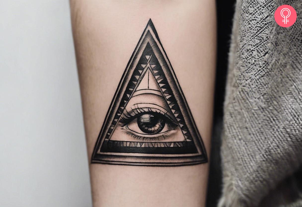A realistic Illuminati tattoo on the forearm.jpg