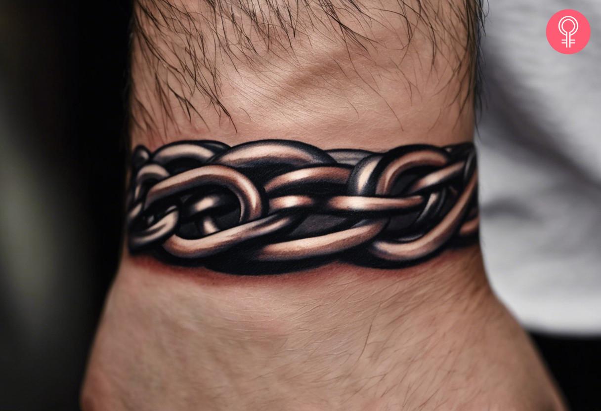 Bioshock chain tattoo around the wrist.jpg