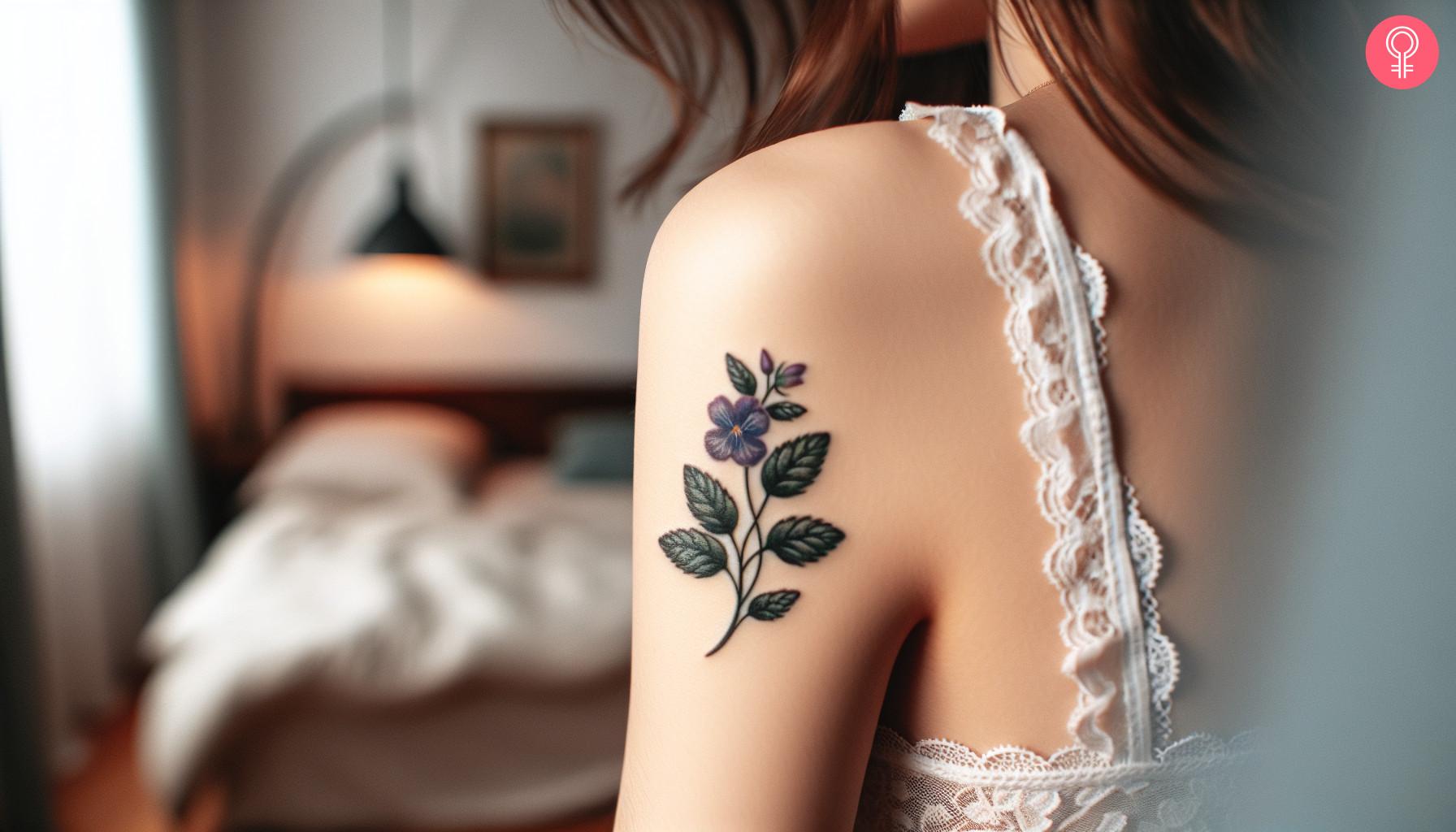 February Birth Flower Violet Tattoo.jpg