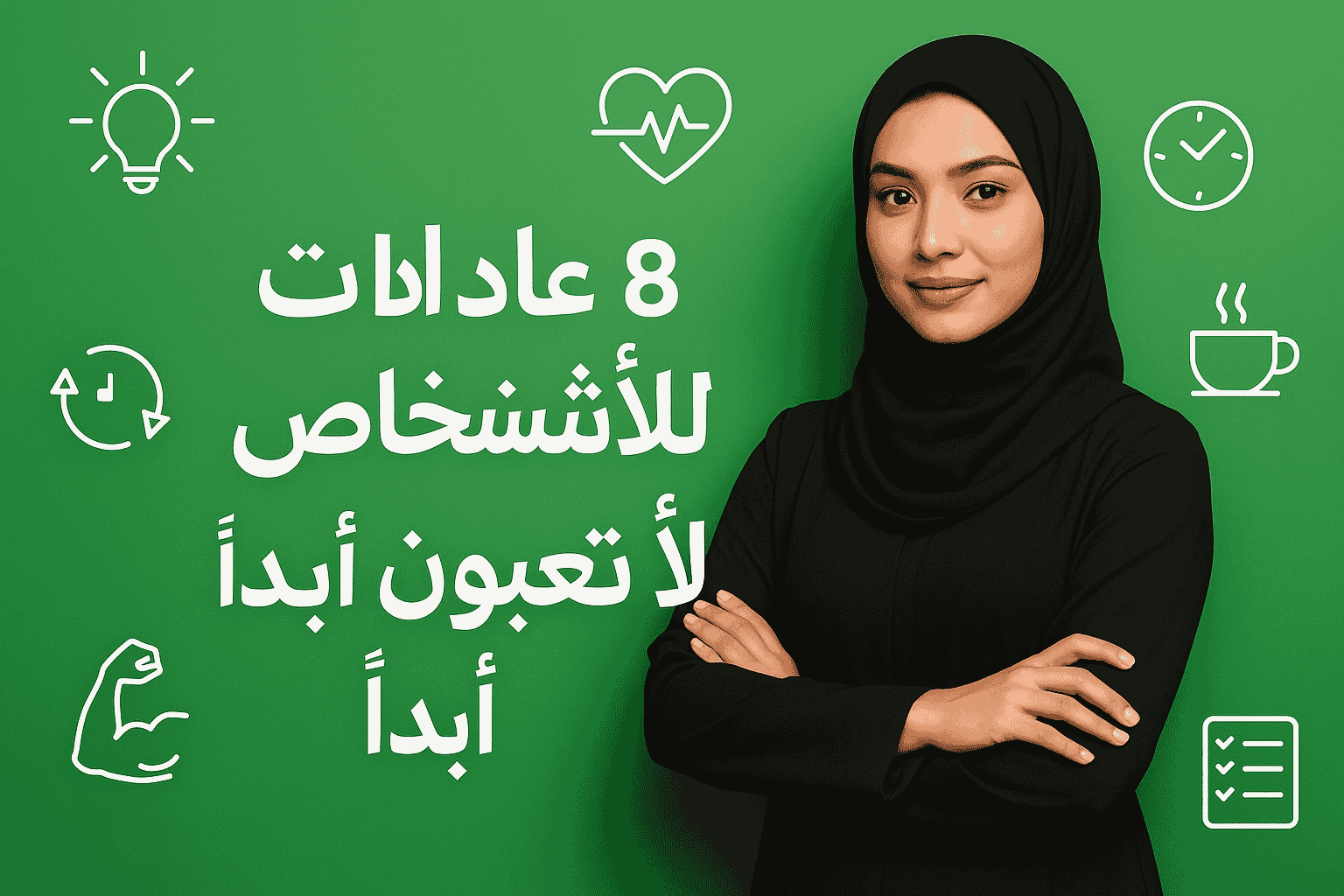 8 عادات للأشخاص الذين لا يتعبون أبدًا