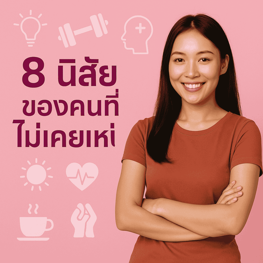8 นิสัยของคนที่ไม่เคยเหนื่อย