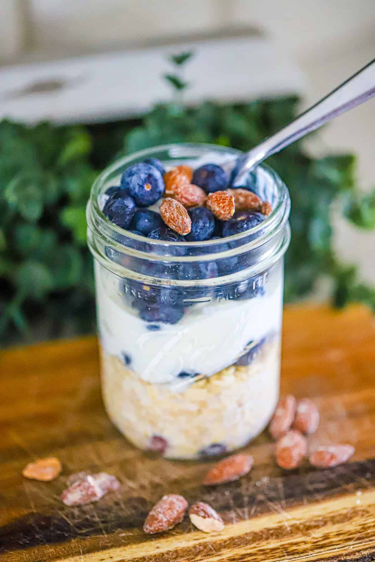 blueberry almond overnight