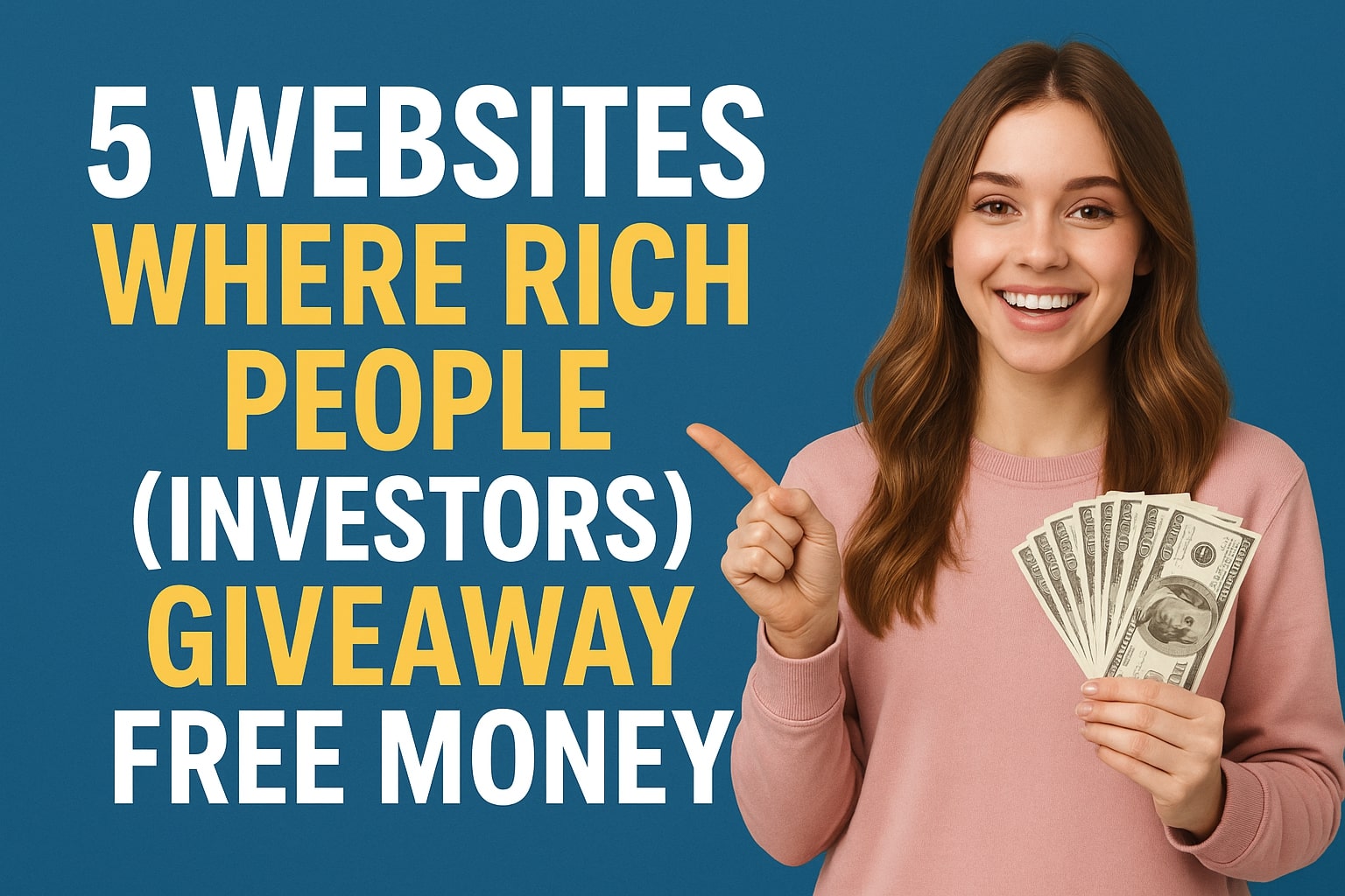 5 Websites Where Rich People (Investors) Giveaway Free Money