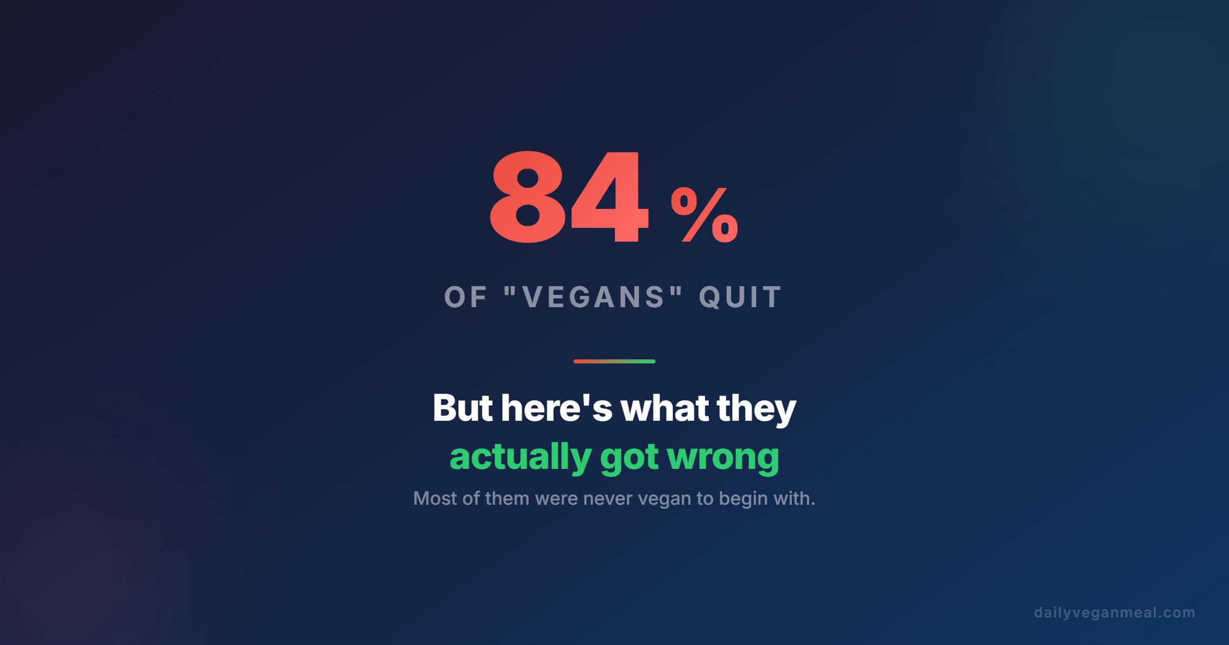 quit vegan successful