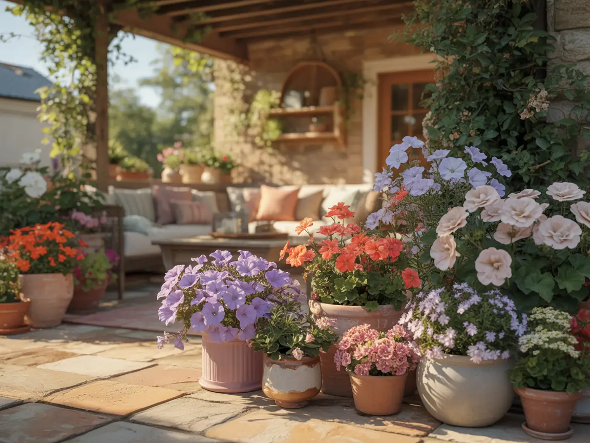 25 Gorgeous Patio Flower Ideas for Ultimate Backyard Inspo 4 gorgeous patio flower