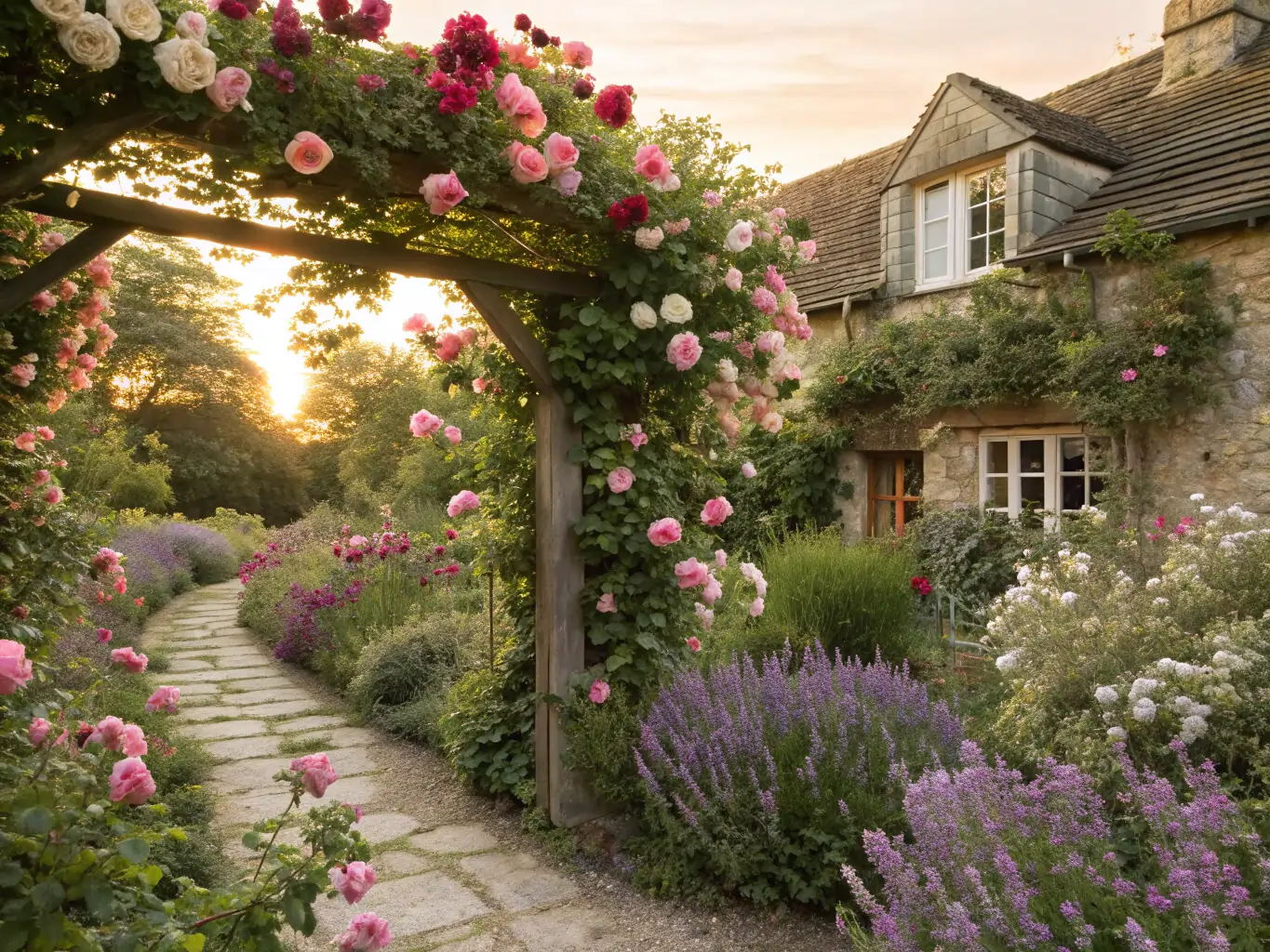 25 Dreamy Rose Garden Ideas for a Stunning Cottage Landscape 3 dreamy rose garden