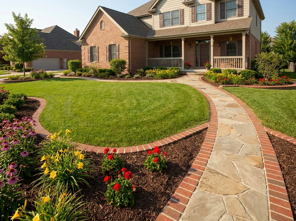 creative lawn edging