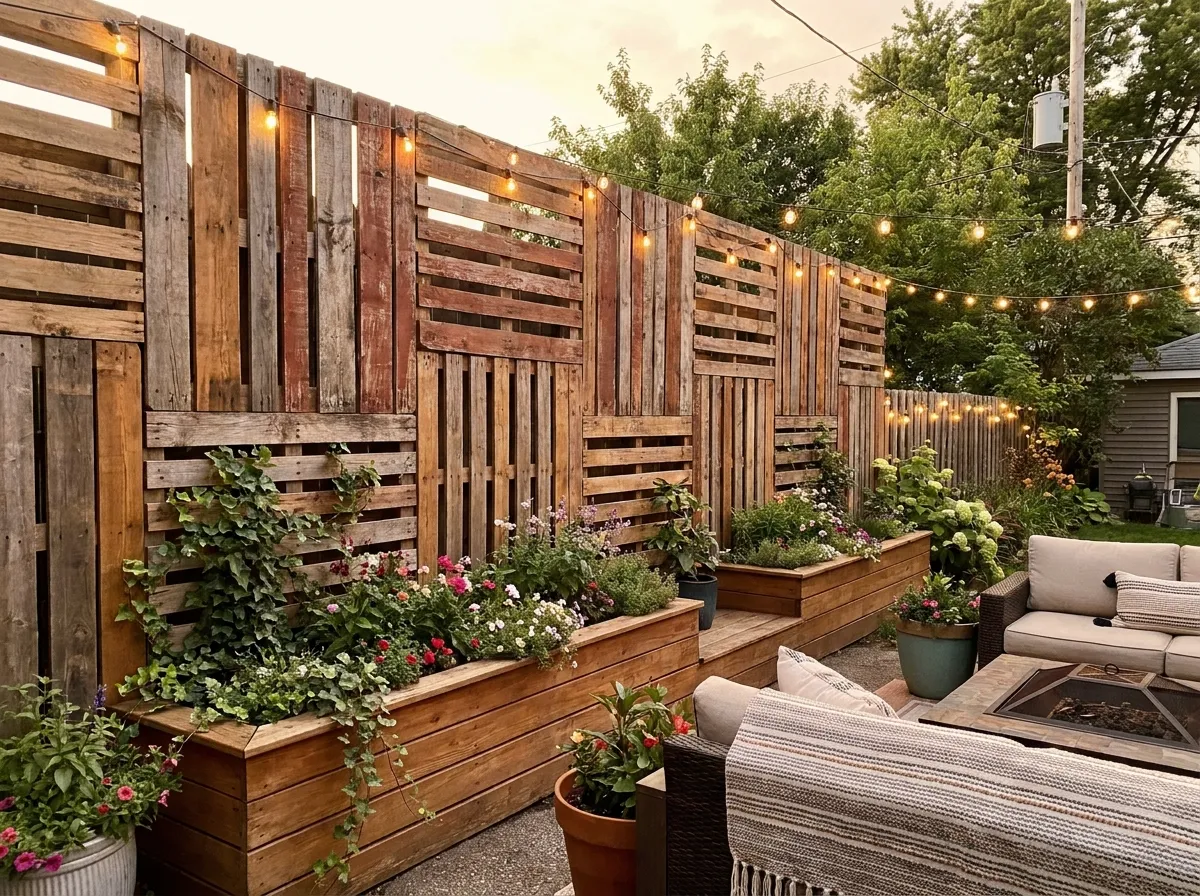 12 Creative Ways to Use Pallets and Reclaimed Wood for Full-Height Fencing 1 creative ways use