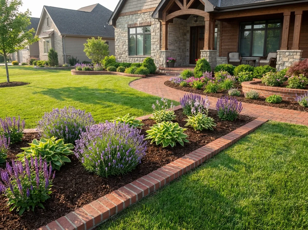 lowmaintenance brick border