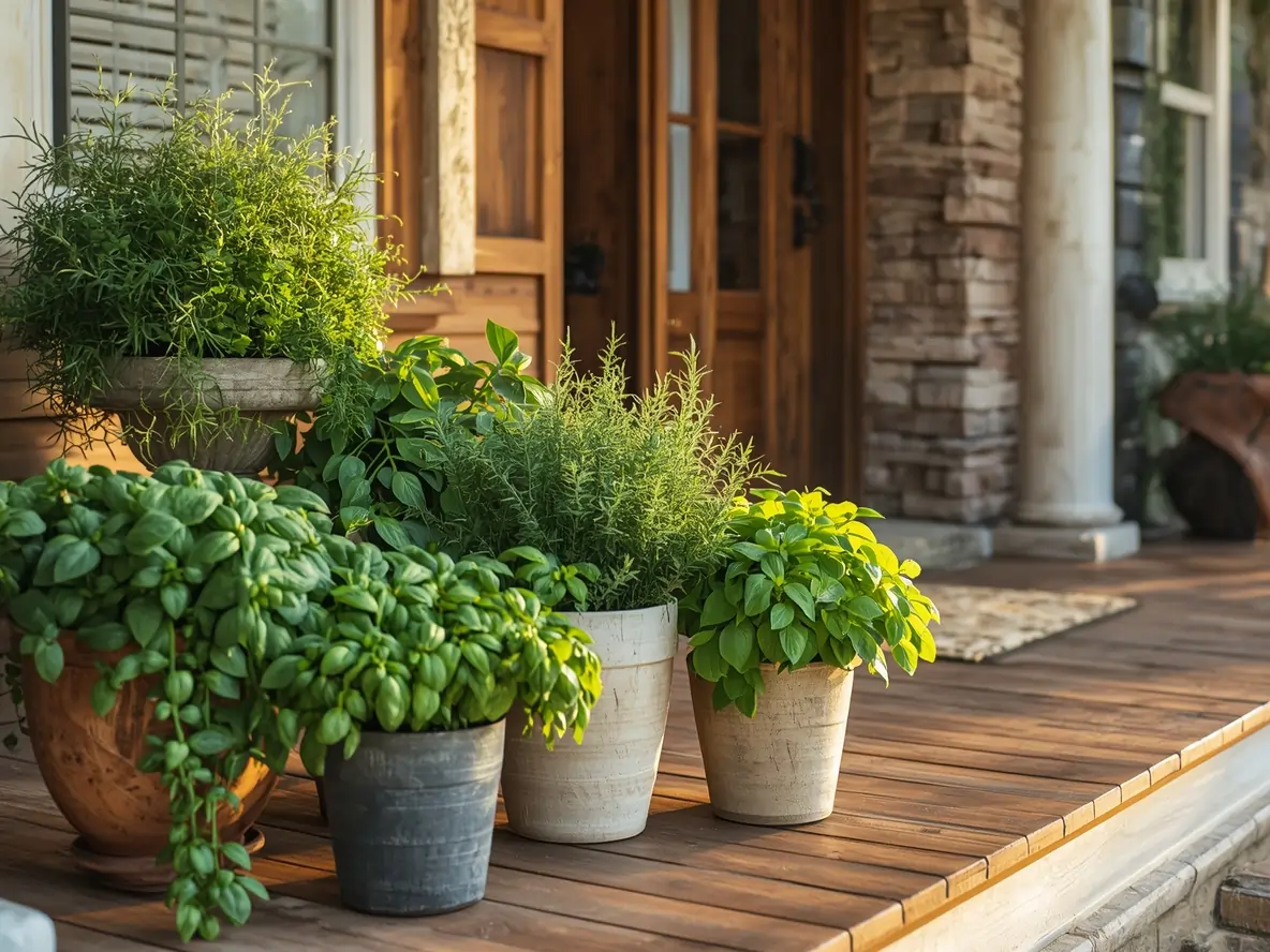 The 7 Millionaire Homeowner Herbs On Porch Planter Ideas That Cost Less Than $50 1 millionaire homeowner herbs