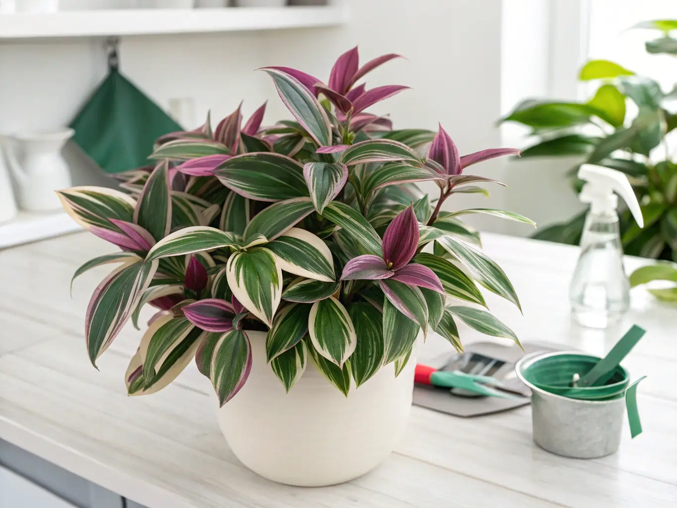 6 Professional Plant Care Hacks for Perfect Tradescantia Nanouk Colors 4 professional plant care