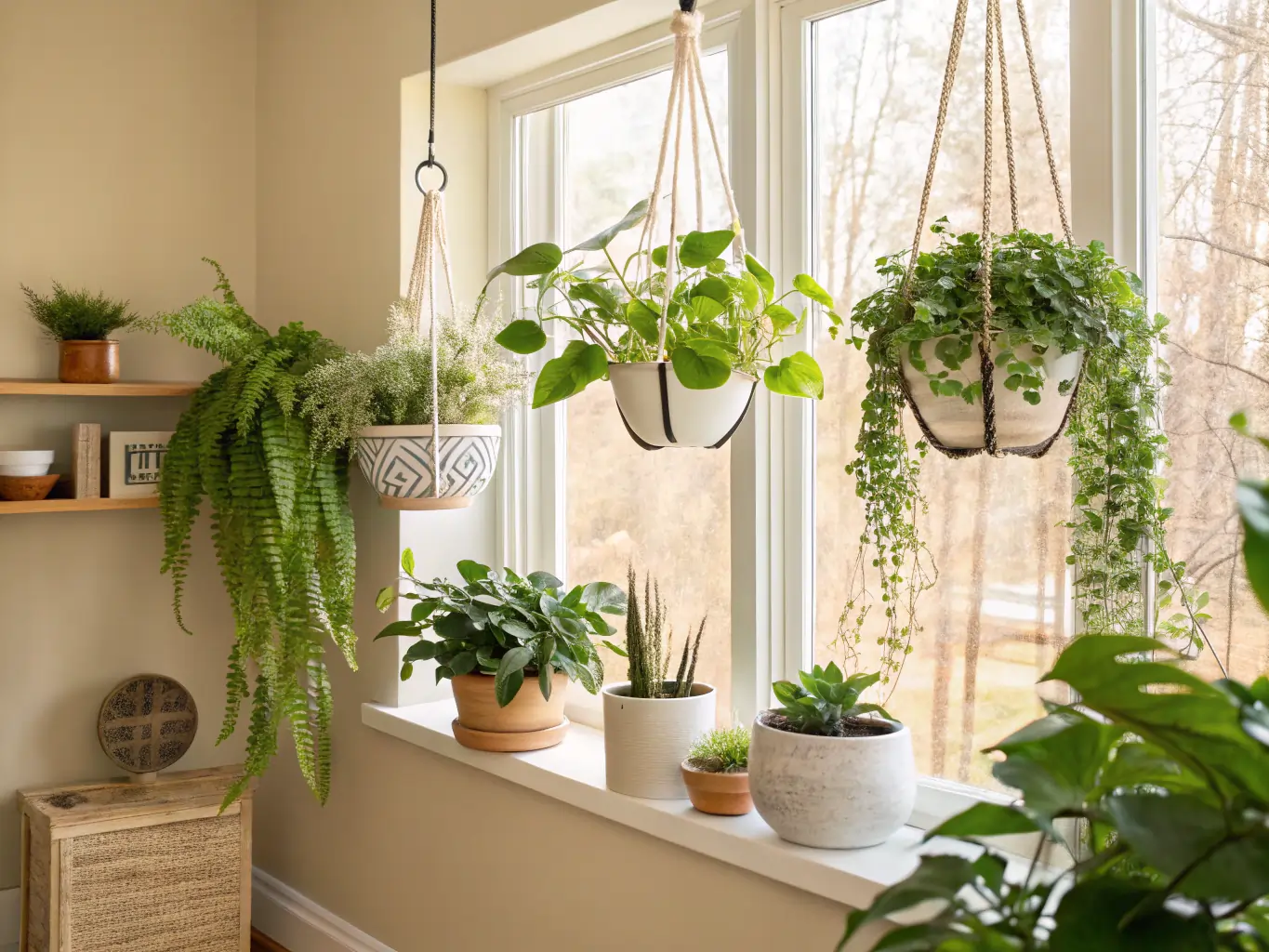 gorgeous hanging plants