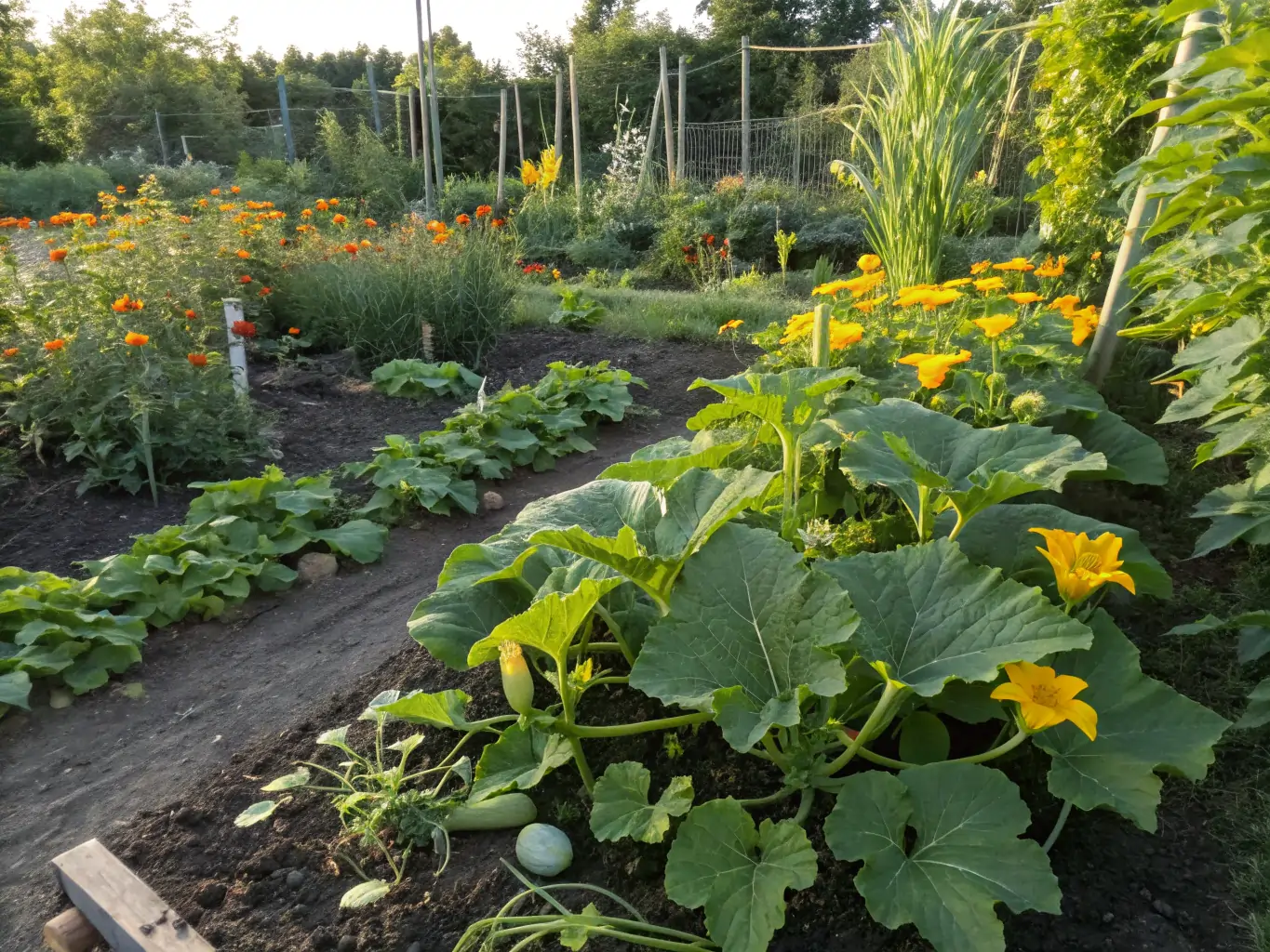 10 Plants for Amazing Summer Squash Growth 5 plants amazing summer