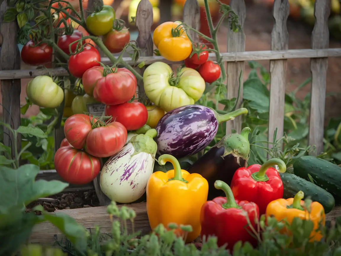 heirloom vegetables grow