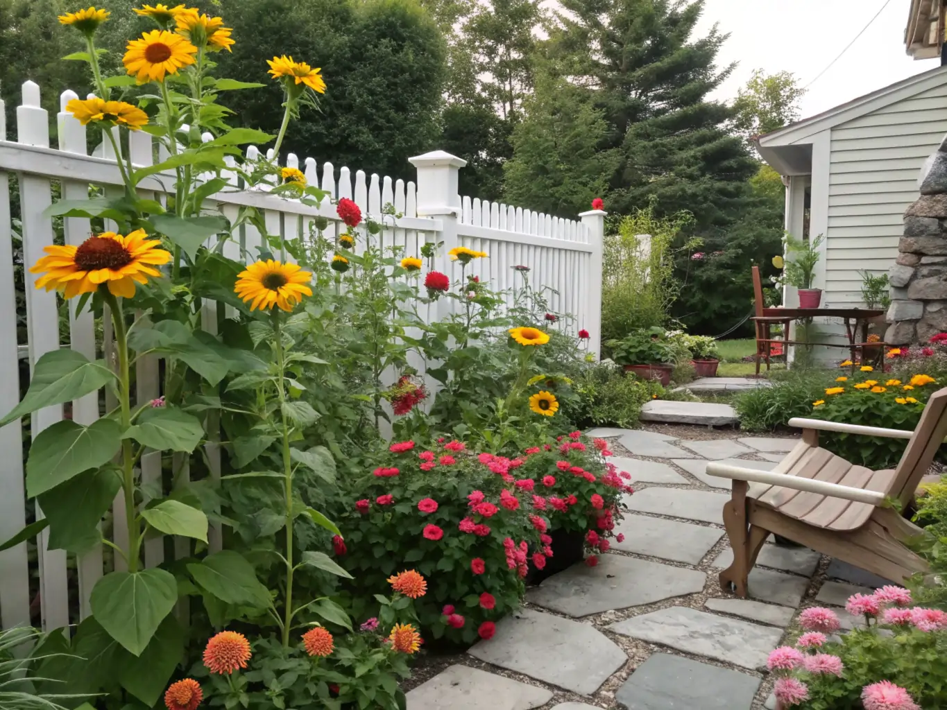 trendy sunflower zinnia