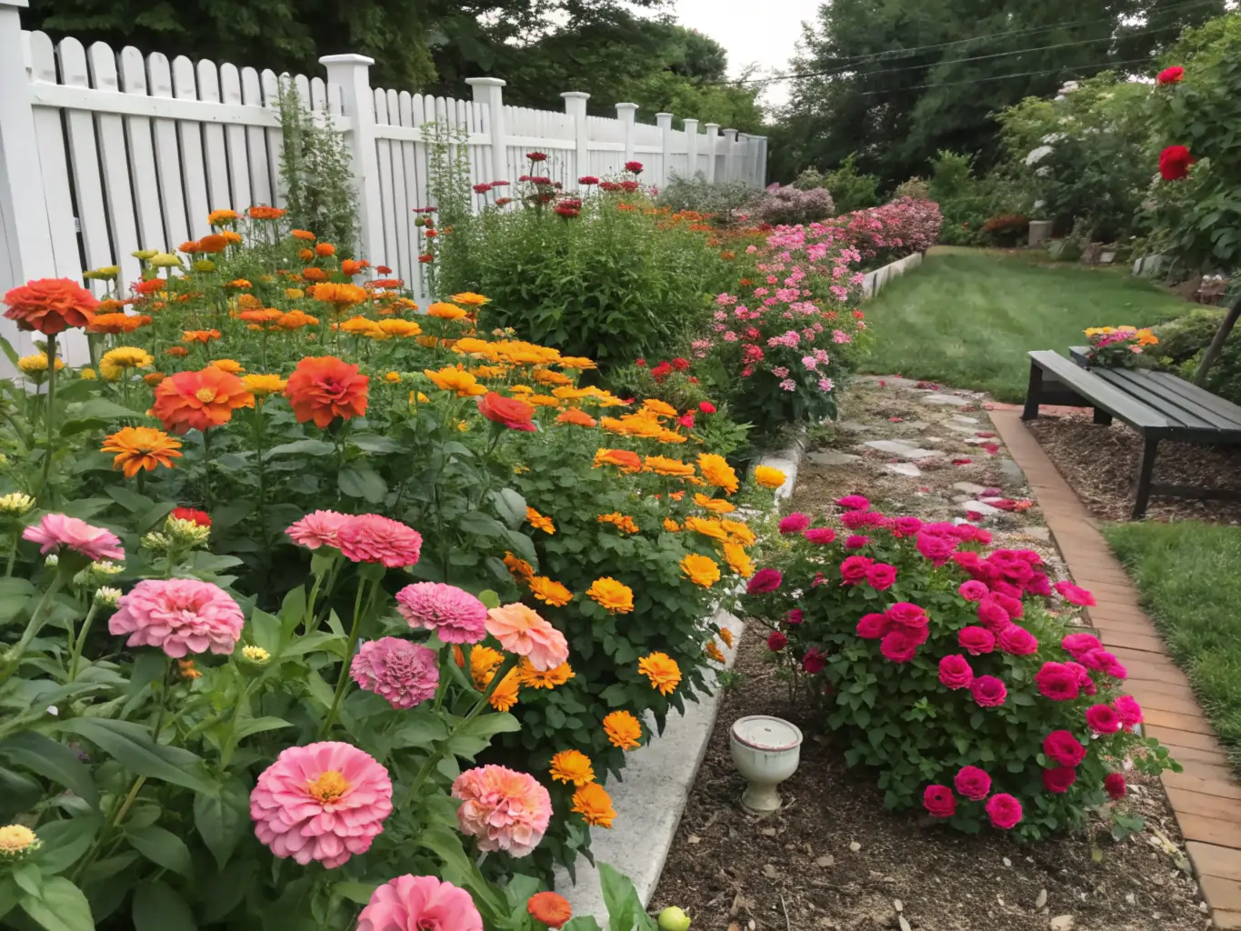 easy zinnia rose