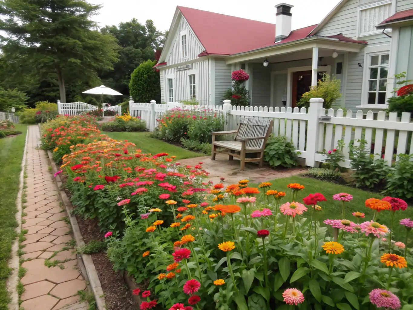 plant zinnia garden