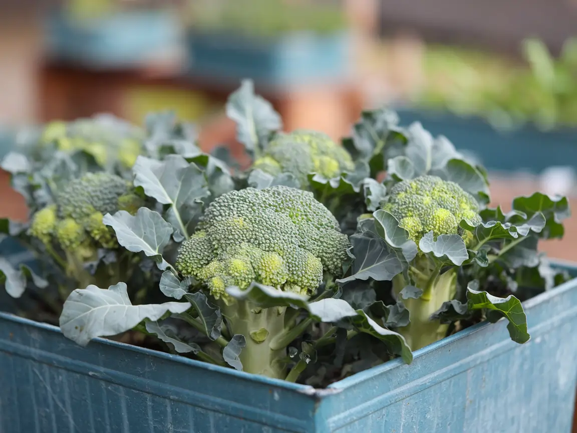 grow broccoli containers