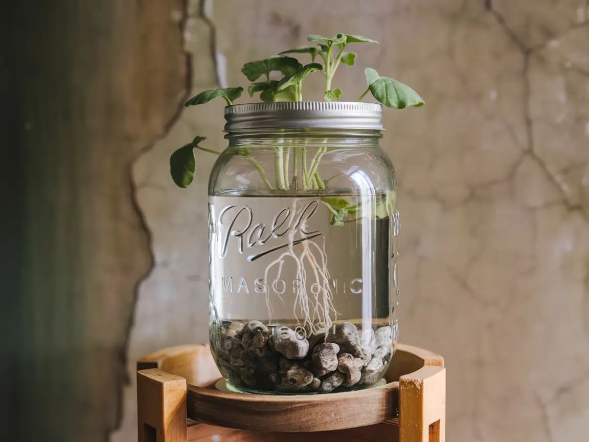 mason jar hydroponics