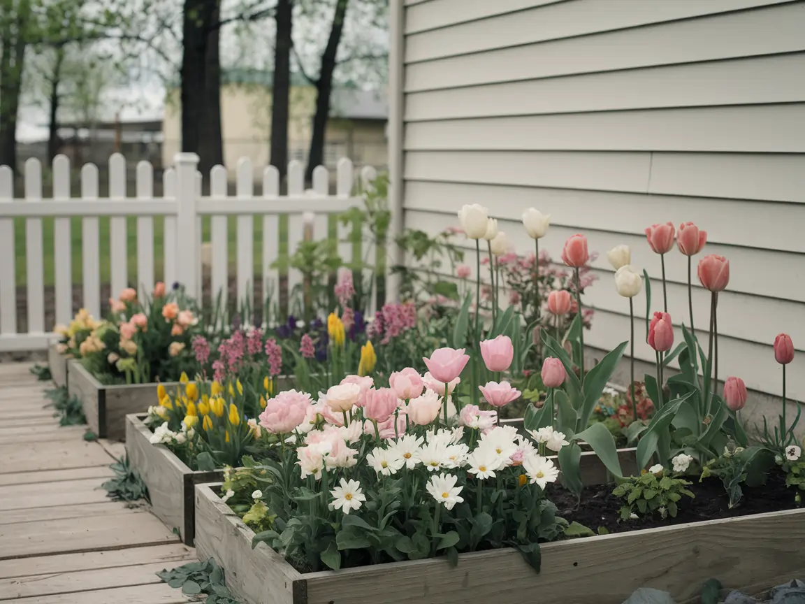 10 Stunning Small Flower Garden Against House Ideas 5 stunning small flower