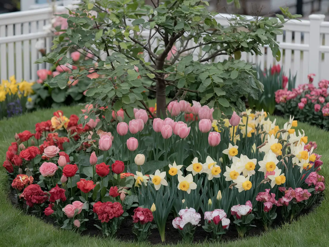 10 Stunning Small Flower Garden Arrangements Around Trees 3 stunning small flower