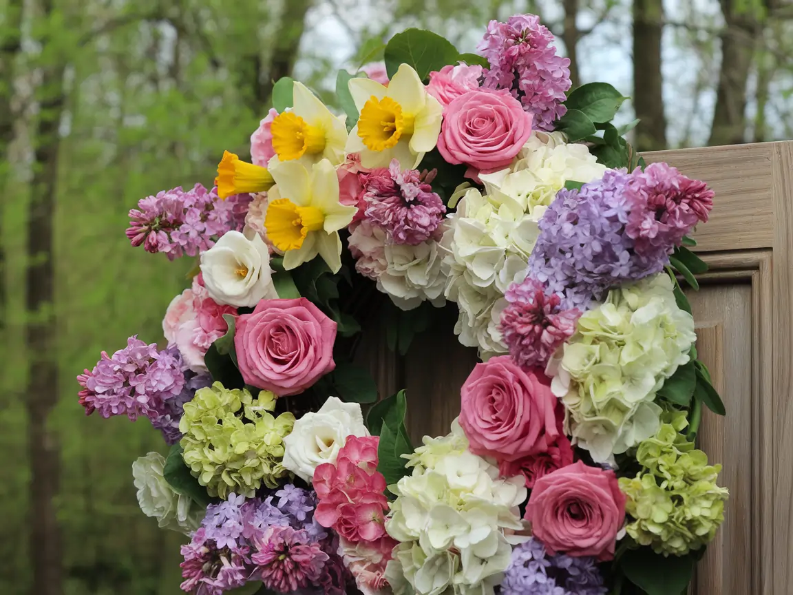 10 Stunning Spring Flowers Wreath Ideas to Brighten Your Home 8 stunning spring flowers