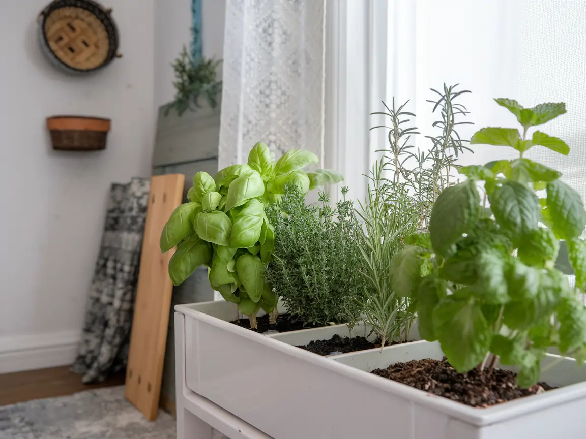 indoor window herb