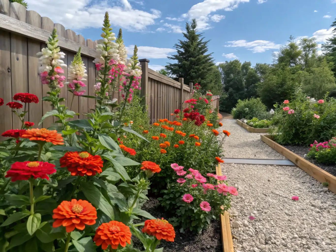 easy zinnia snapdragon