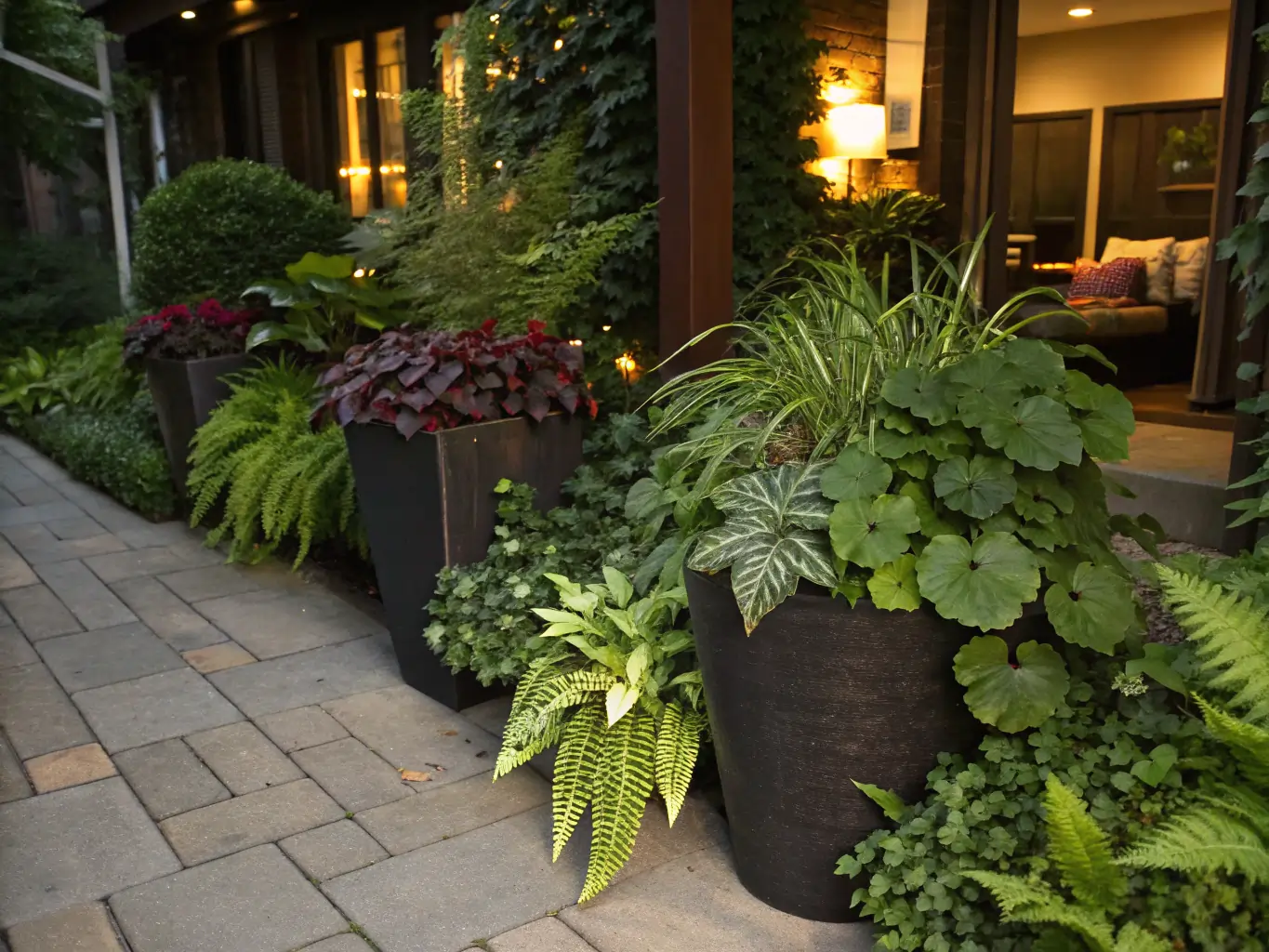 container plants shade