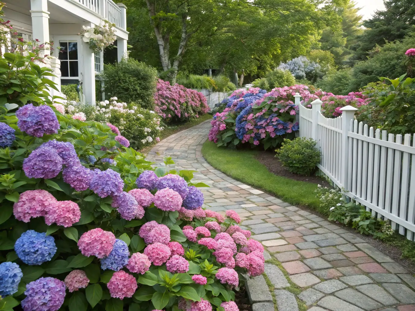 gorgeous hydrangea garden