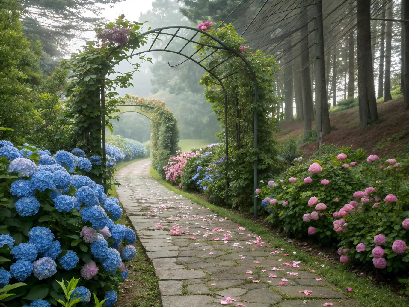 dreamy hydrangea landscaping